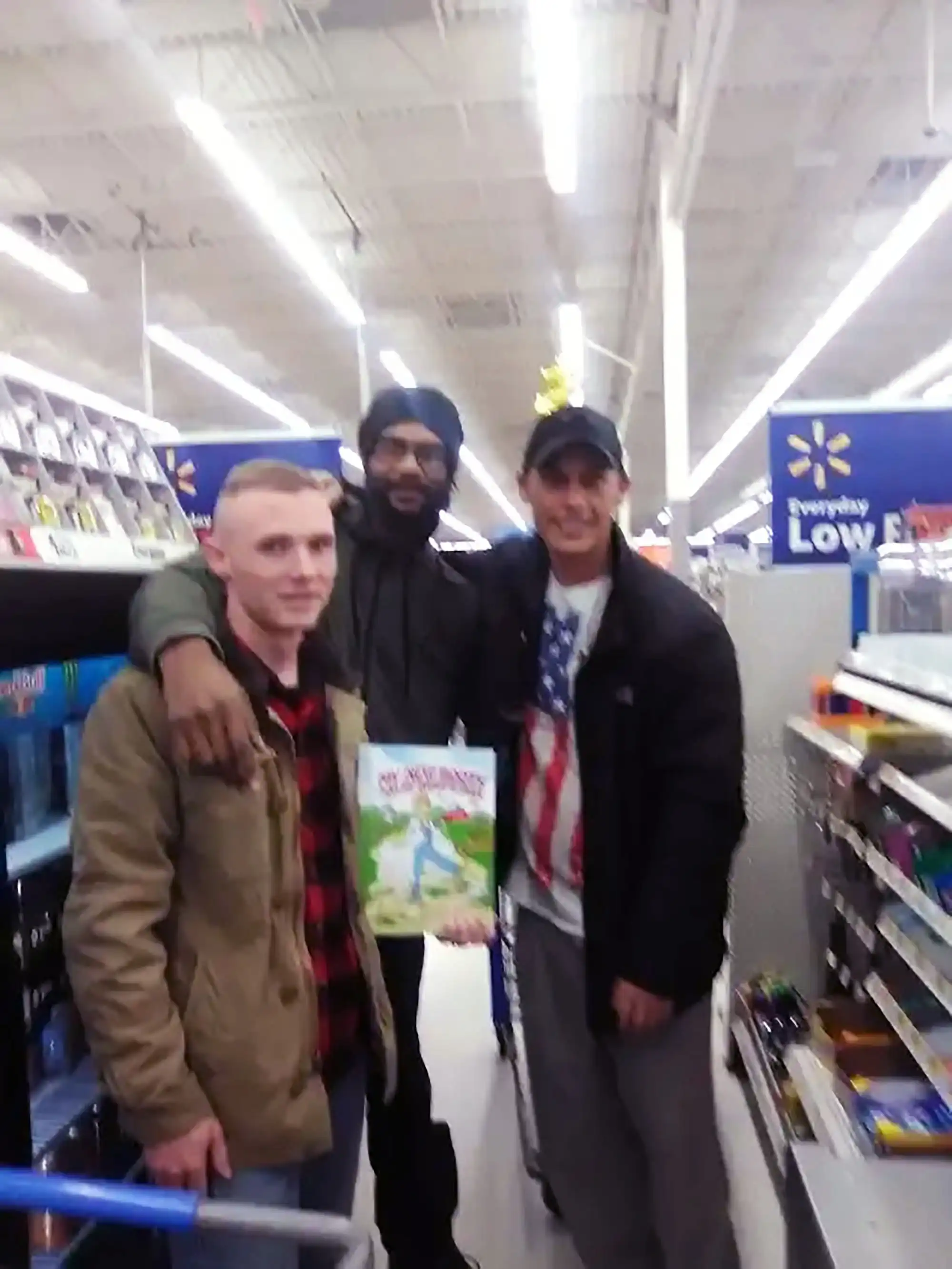 Fans buying author David Haave's books and lots of pictures in Walmart. -- David Haave